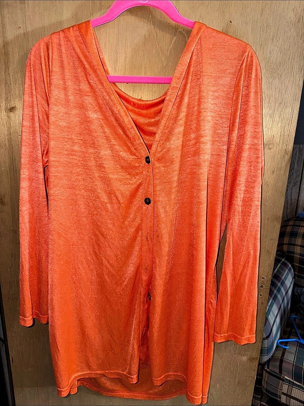 Orange Long Sleeve Tunic Size XXL